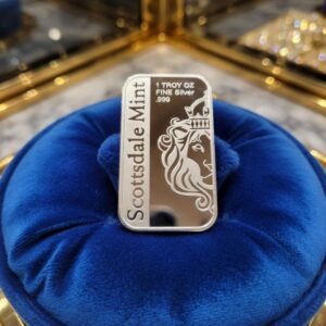 Lingot d’Argent 1 once – Scottsdale Mint – Lion Couronné – .999 Fine Silver – Exonéré de TVA (Origine Suisse)